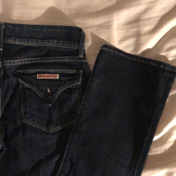 Hudson dark denim, low rise crop jeans. - Picture 5 of 6